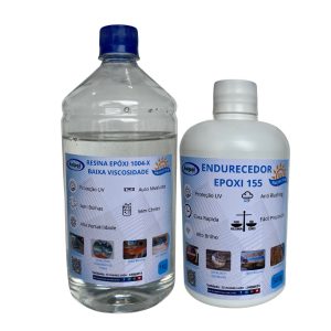 KIT RESINA EPOXI 1004 X /155 – Baixa Viscosidade e Baixa Espessura – 1,5KG