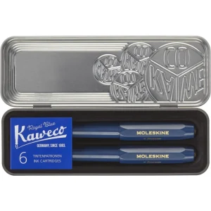 Set Moleskine/Kaweco Tinta Permanente + Ballpen + Recargas - Azul