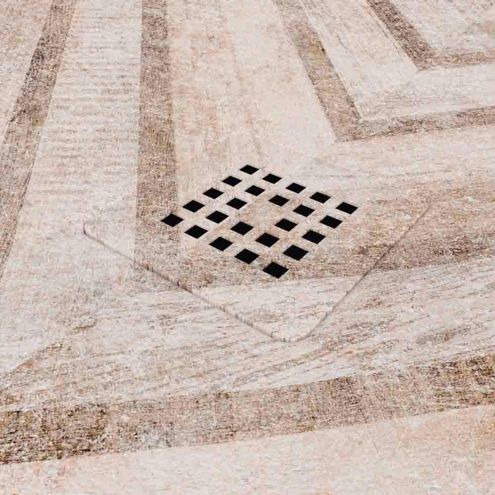 Base de duche em resina Art-Deco com textura de ardósia Hall. STONE antiderrapante 3D moderno - Image 4