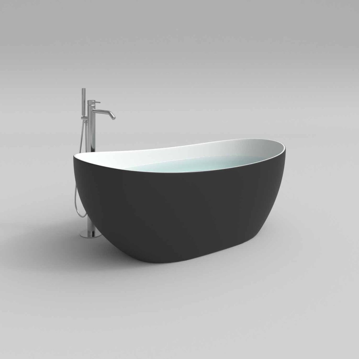 Banheira autônoma CLOE superfície sólida oval 158×77 cm - Image 5