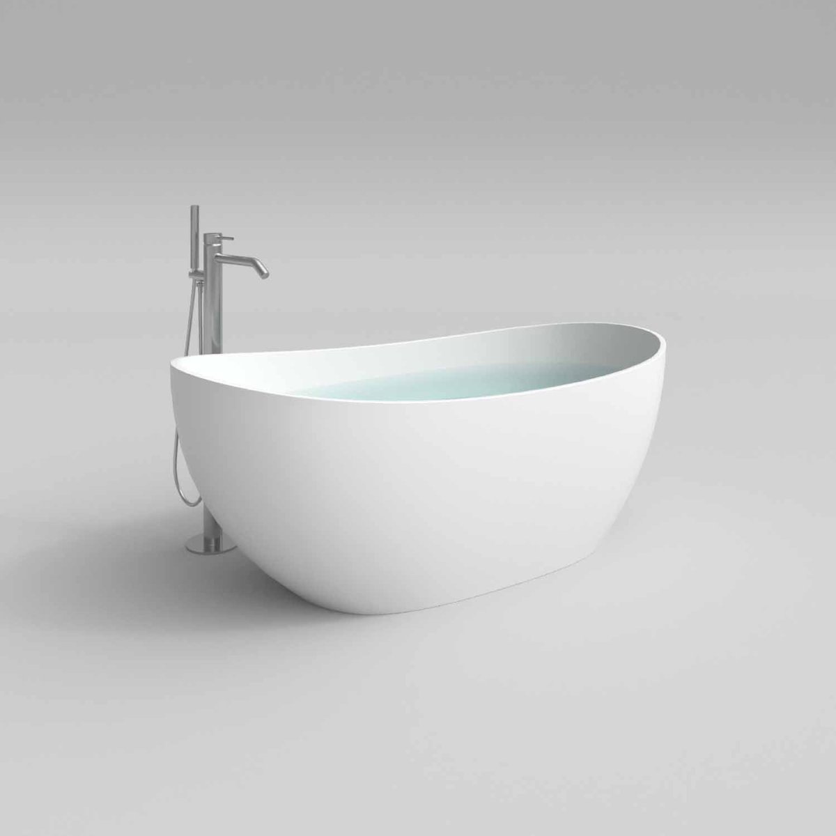 Banheira autônoma CLOE superfície sólida oval 158×77 cm - Image 6