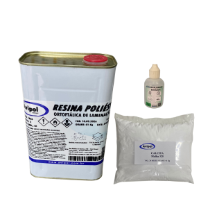 KIT RESINA LAMINAÇÃO E CALCITA PARA PEÇAS