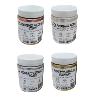 KIT PIGMENTO METALICOS 4 X 100G