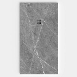 Base de duche em resina com textura de ardósia. Efeito mármore Calatora – moderno STONE 3D antiderrapante
