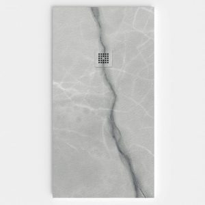 Base de duche em resina com textura de ardósia. Efeito mármore Ciria – moderno STONE 3D antiderrapante