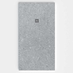 Base de duche em resina com textura de ardósia. Efeito mármore Cyntia – moderno STONE 3D antiderrapante