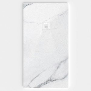 Base de duche em resina com textura de ardósia. Efeito mármore Tampa – moderno STONE 3D antiderrapante