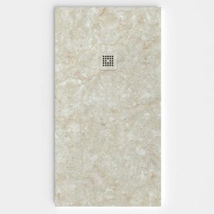 Base de duche em resina com textura de ardósia. Efeito mármore Omaza – moderno STONE 3D antiderrapante