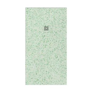 Base de duche em resina com textura de ardósia Acabamento efeito Terrazzo Navios e outras cores – antiderrapante STONE 3D moderno