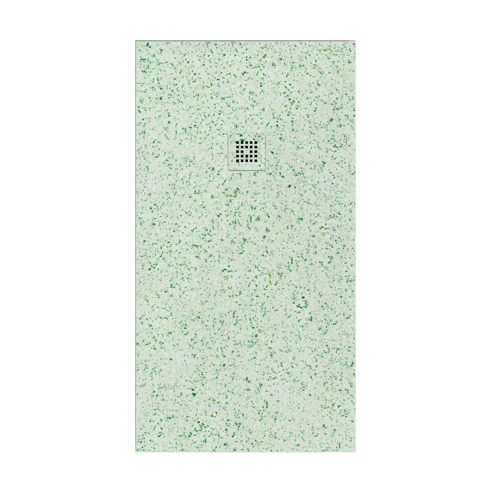 Base de duche em resina com textura de ardósia Acabamento efeito Terrazzo Navios e outras cores – antiderrapante STONE 3D moderno