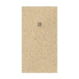 Base de duche em resina com textura de ardósia Acabamento efeito Terrazzo Padul e outras cores – antiderrapante STONE 3D moderno