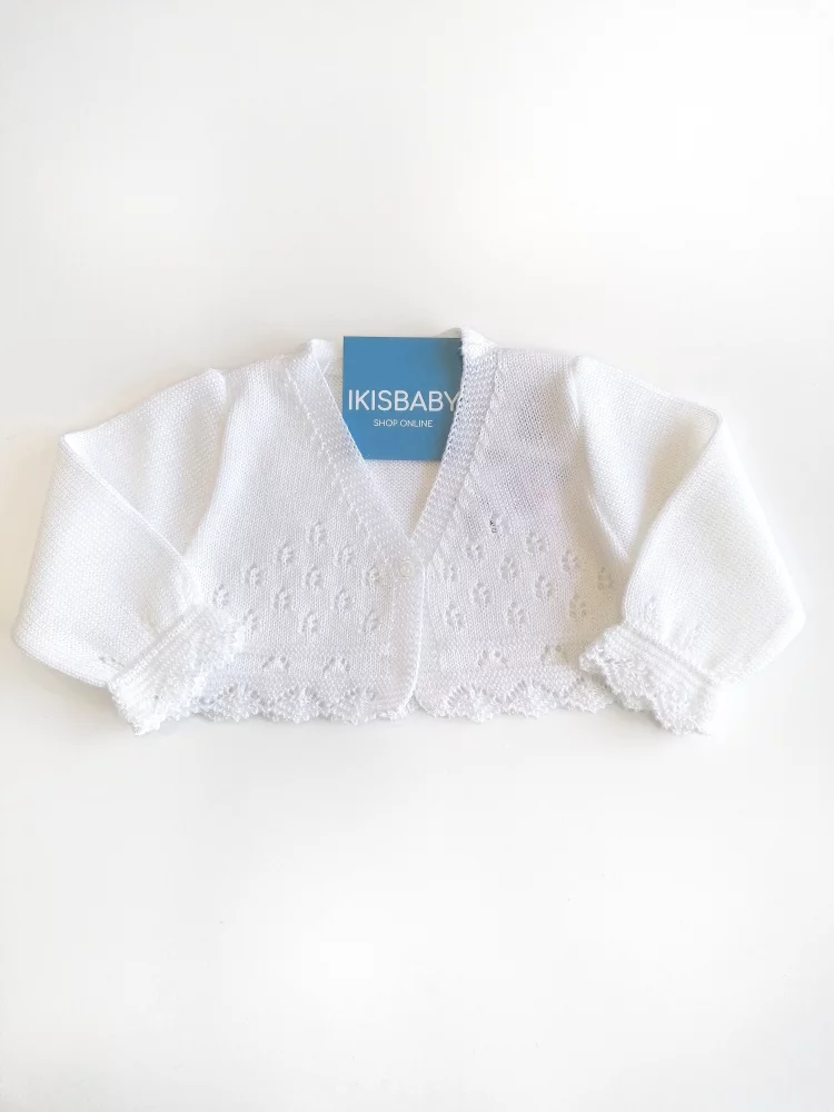 Bolero Branco Malha