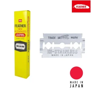 Lâmina de substituição dupla borda Feather Japan HI-STAINLESS