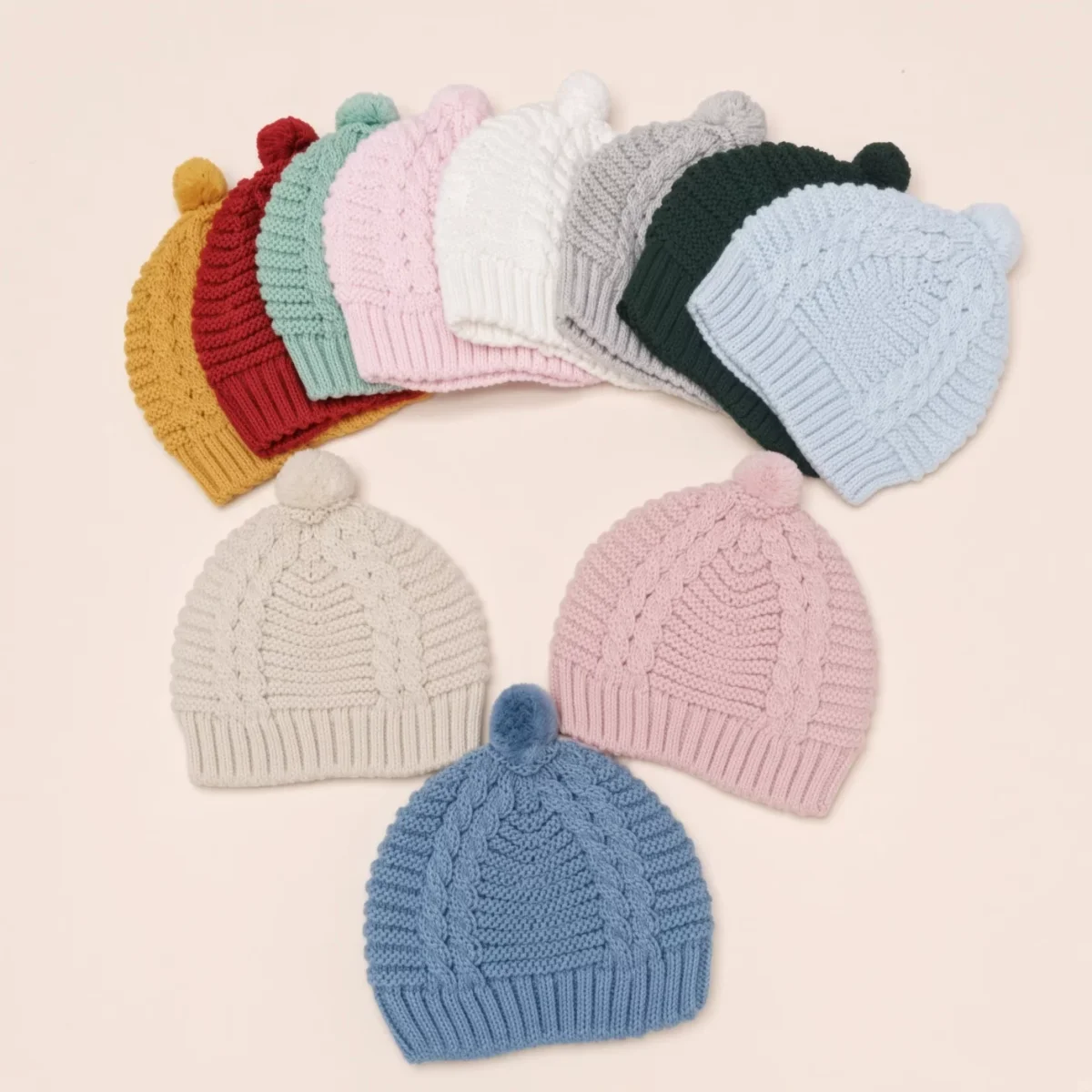 Gorros de Malha com Pompom - Image 4