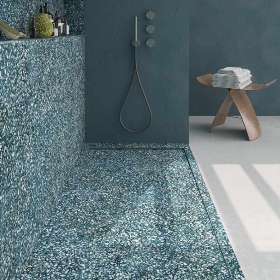 Painel de revestimento de paredes de casas de banho MSCOMPACT efeito terrazzo BISSAZA - Image 4