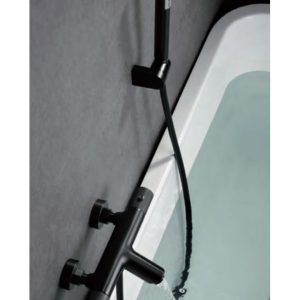 Torneira termostática para banheira/duche Line Black Gun Metal [ VAROBATH ]