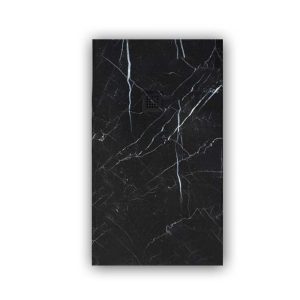 Base de duche em resina com textura de ardósia. Efeito em Mármore Preto Marquina e outros acabamentos – antiderrapante moderno STONE 3D