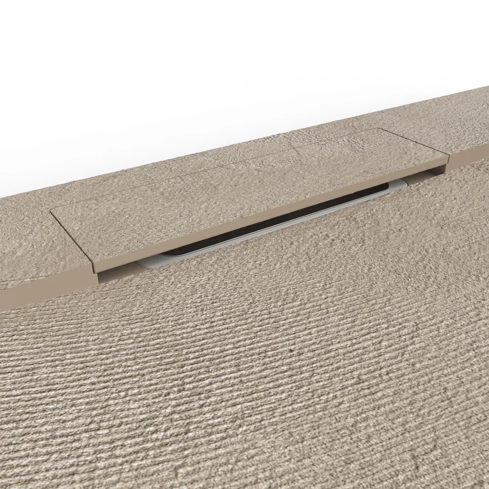 Base de duche em resina efeito cimento acabamento satin – PLASTER 3D antiderrapante - Image 4
