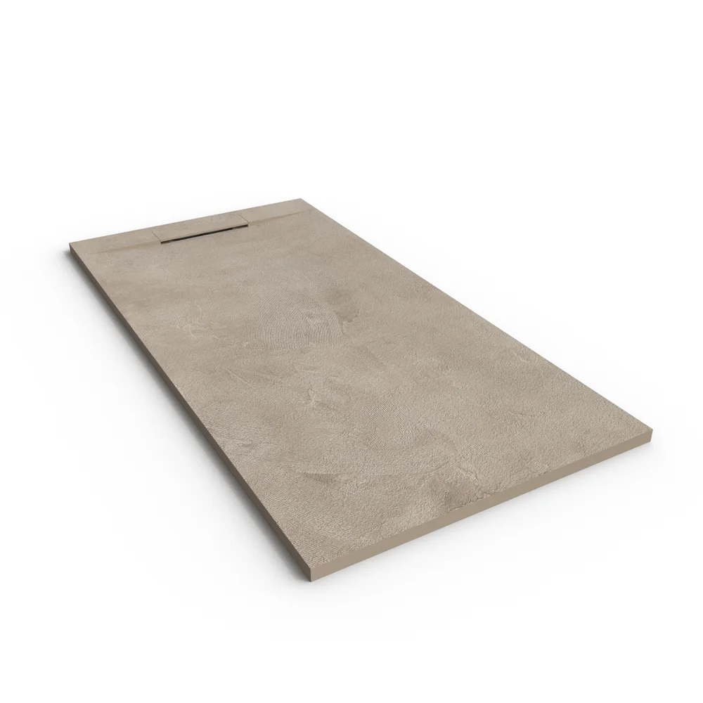 Base de duche em resina efeito cimento acabamento satin – PLASTER 3D antiderrapante - Image 3