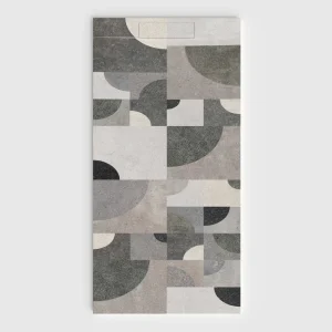 Base de duche em resina efeito 3D mosaico imitação hidraulico ESDRALIA – antiderrapante PLASTER 3D moderno