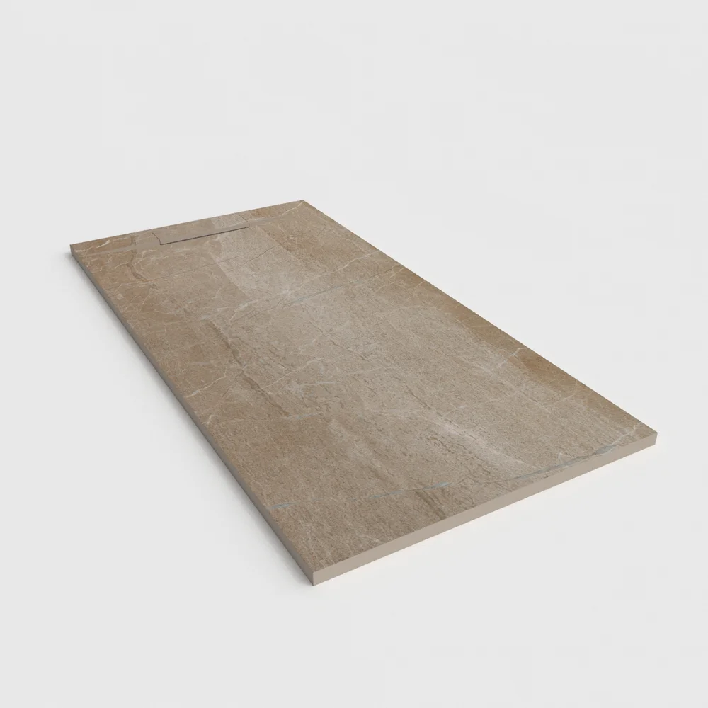 Base de duche em resina efeito mármore IMPERIAL – antiderrapante PLASTER 3D moderno - Image 3