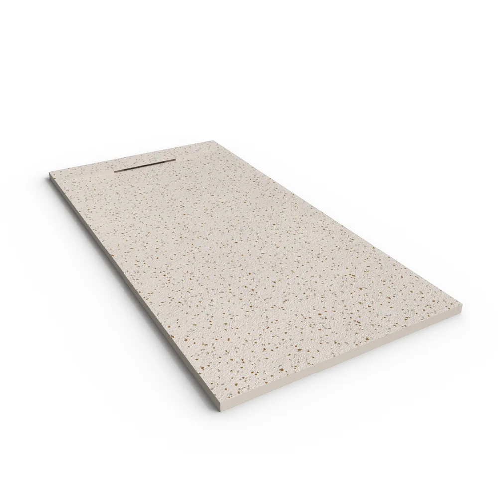Base de duche em resina efeito 3D mosaico imitação terrazo BLEND – antiderrapante PLASTER 3D moderno - Image 3