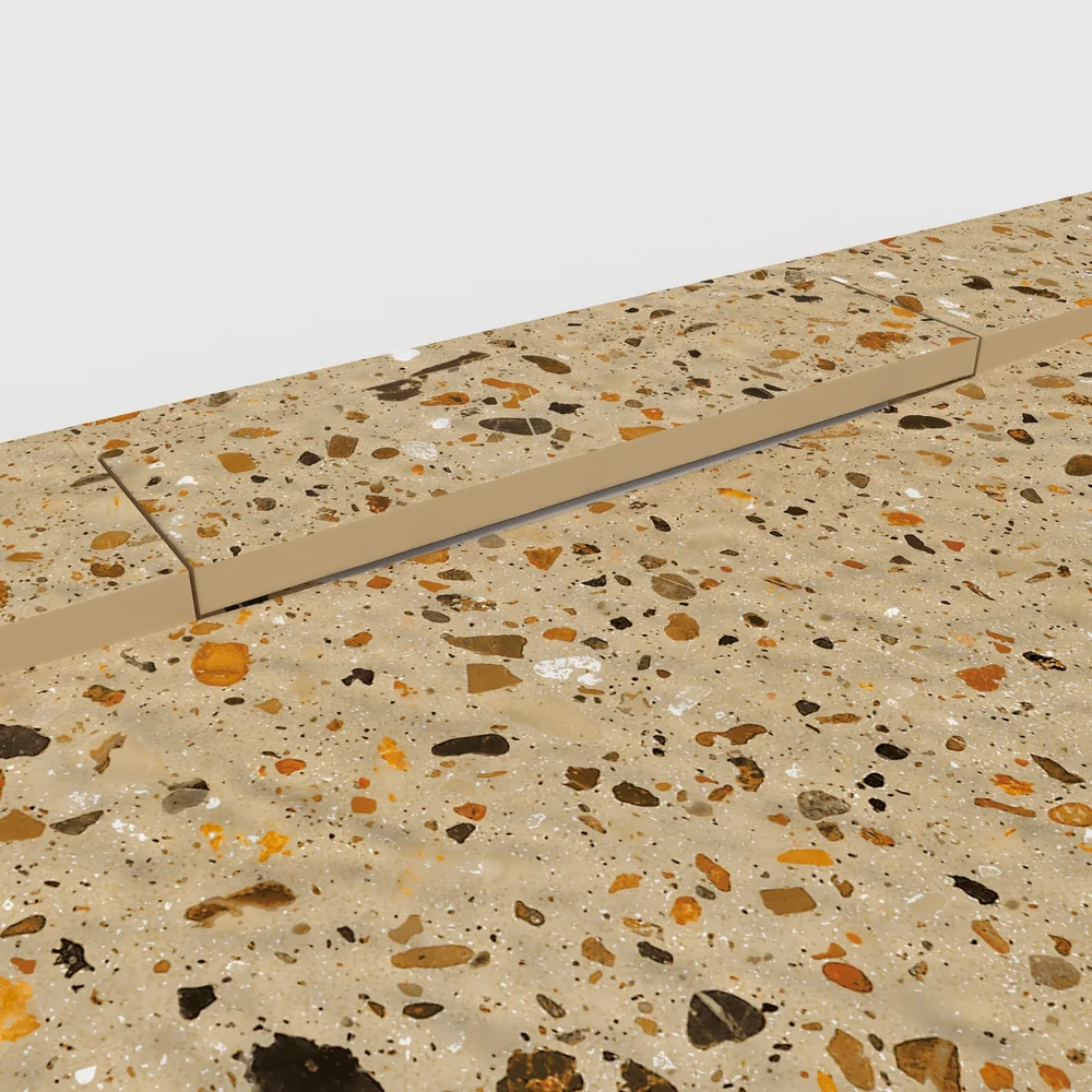 Base de duche em resina efeito 3D mosaico imitação terrazo FRACTILIO – antiderrapante PLASTER 3D moderno - Image 4