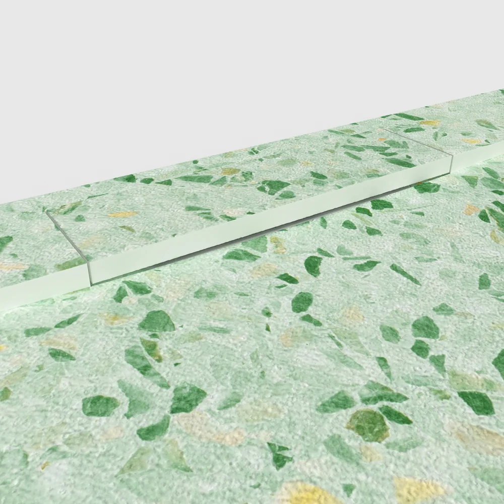 Base de duche em resina efeito 3D mosaico imitação terrazo PULVIRAMA – antiderrapante PLASTER 3D moderno - Image 4