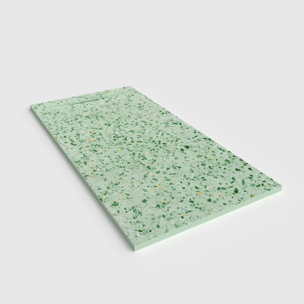 Base de duche em resina efeito 3D mosaico imitação terrazo PULVIRAMA – antiderrapante PLASTER 3D moderno - Image 3