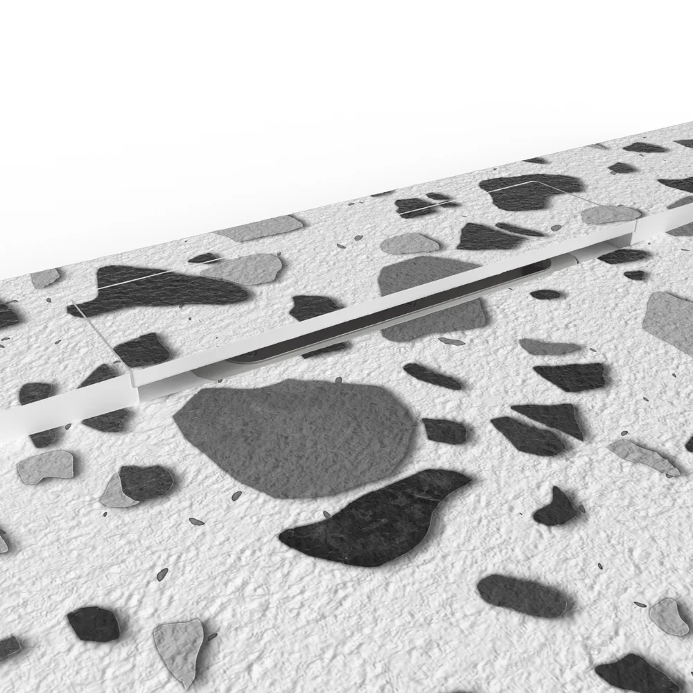 Base de duche em resina efeito 3D mosaico imitação terrazo SPECKLED – antiderrapante PLASTER 3D moderno - Image 4