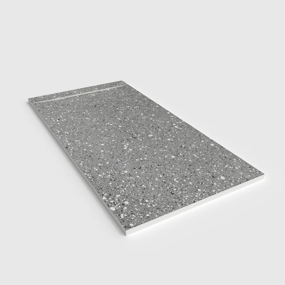 Base de duche em resina efeito 3D mosaico imitação terrazo STONEZIA – antiderrapante PLASTER 3D moderno - Image 3