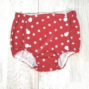 Tapa Fraldas Estrelas Vermelho